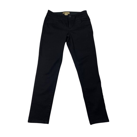 Democracy Women's Black Straight-Leg "Ab" Technology Stretch Jeans Size 6 - Picture 1 of 6